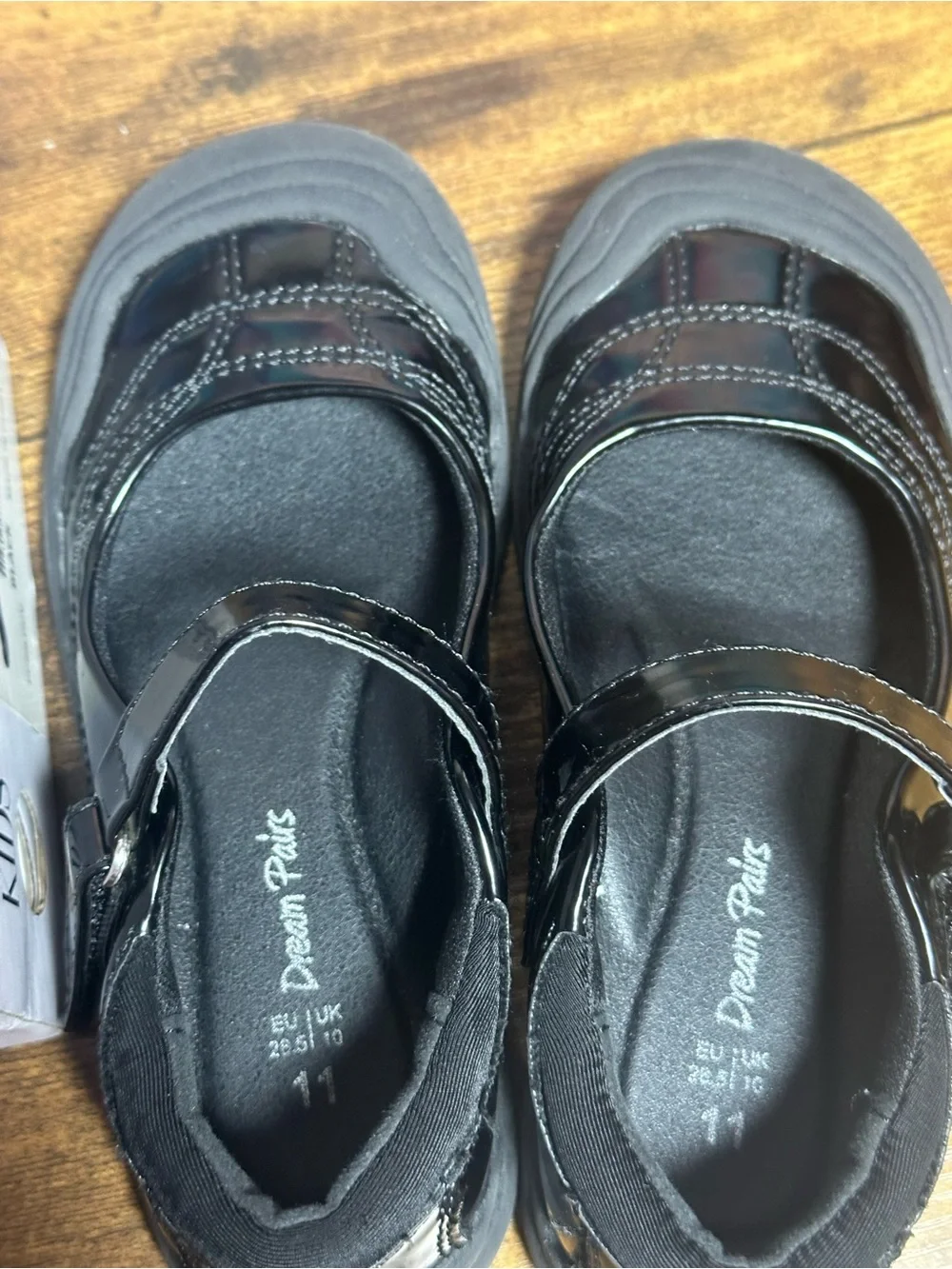 DREAM PAIRS Girls Kids Mary Jane School Uniform Toe-Protective Shoes Sz 11 black